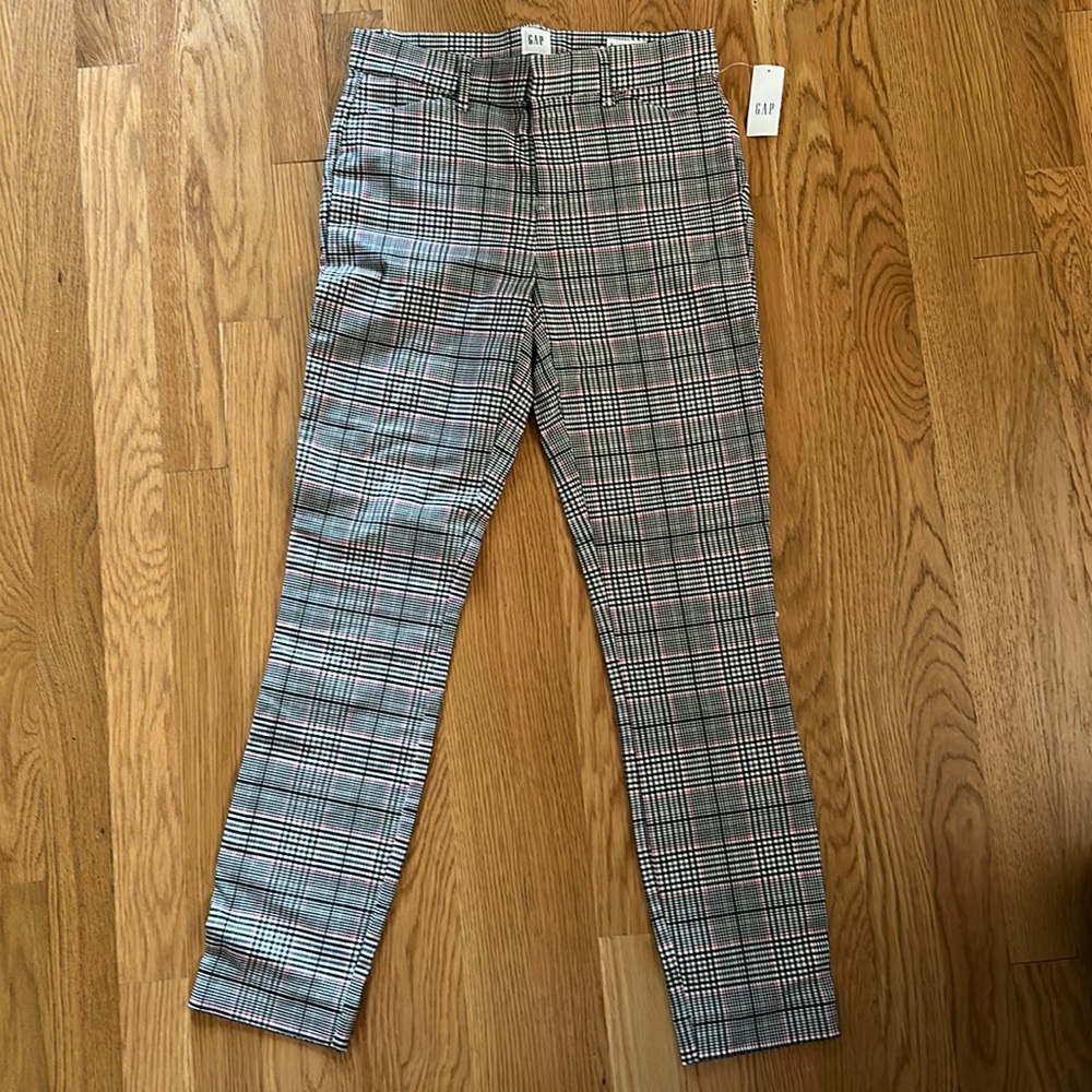 Gap skinny ankle plaid pants
